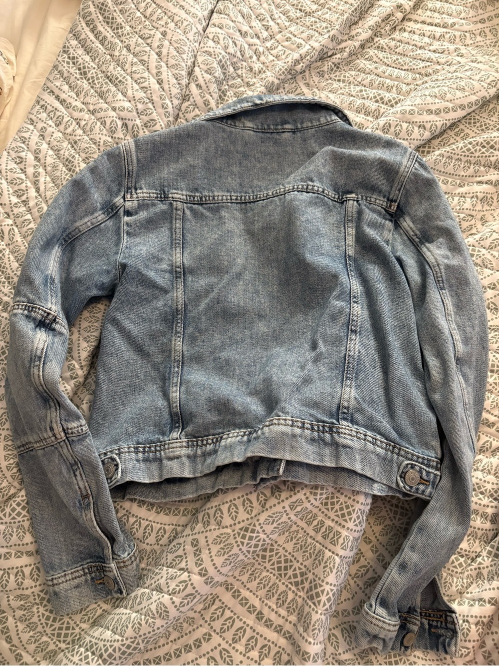 Classic Light Wash Denim Jacket - Women Free People - Picture 2 of 3
